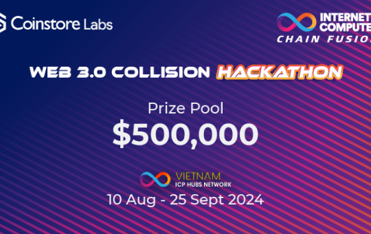 Coinstore Labs Launches ICP Chain Fusion Hackathon 2024: Compete for a 500,000 USDT Prize Pool