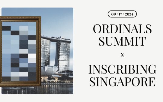 Ordinals Summit Partners with Inscribing Atlantis to Unveil Premier Bitcoin Event During Token2049 in Singapore