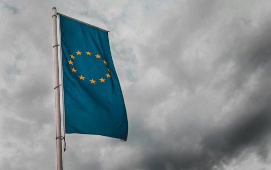 EU flag illustrating an open letter to the European Union spearheaded by Meta that calls for the streamlining of AI regulations.