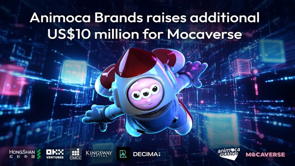 Animoca Brands raises $10M for open metaverse platform Mocaverse