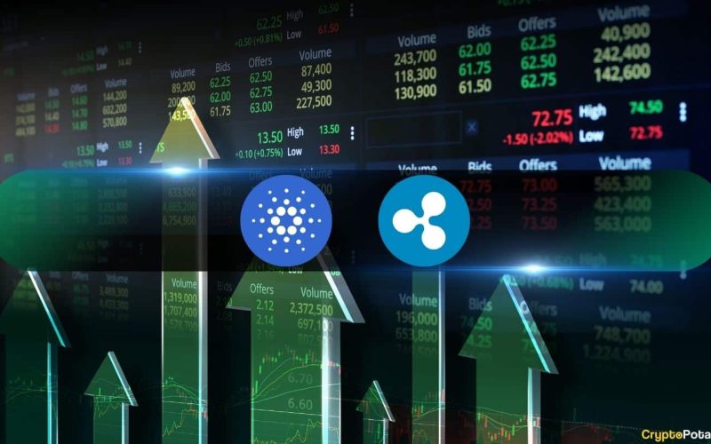 Cardano (ADA) and Ripple (XRP) Lead Altcoin Gains as Bitcoin Flirts with $100K