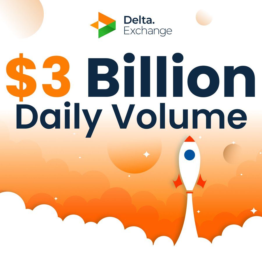 Delta Exchange Achieves a $3 Billion Daily Trading Volume in Crypto Derivatives