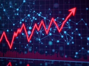 Chart depicting extreme ACM crypto volatility with a sharp price drop, illustrating market uncertainty.