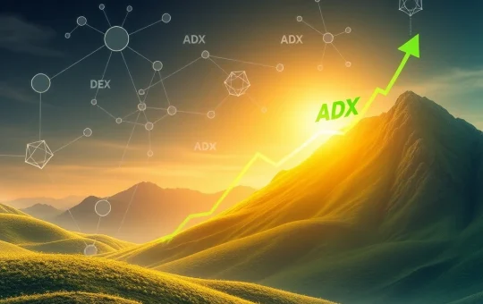 A vibrant chart illustrating the dramatic ADX token price surge amidst significant DeFi ecosystem developments.
