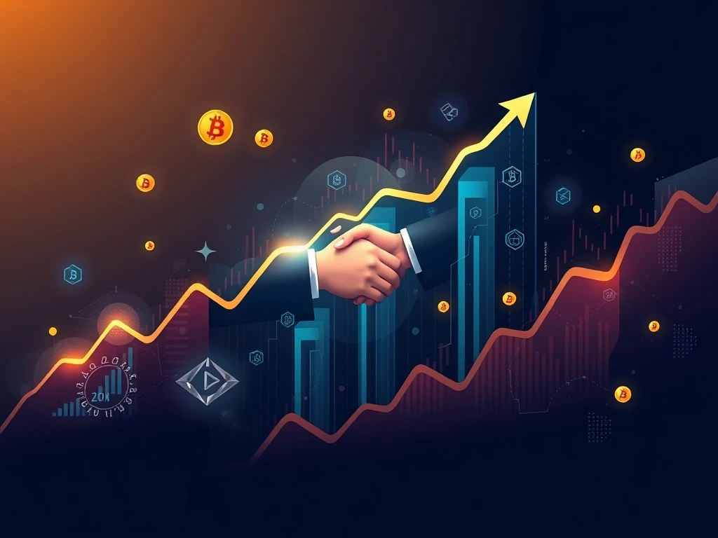 Visualizing the explosive ADX token price surge driven by significant institutional crypto investments and strategic DeFi partnerships.