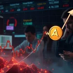 AEVO token experiences a dramatic 577.48% drop amid cryptocurrency market volatility.