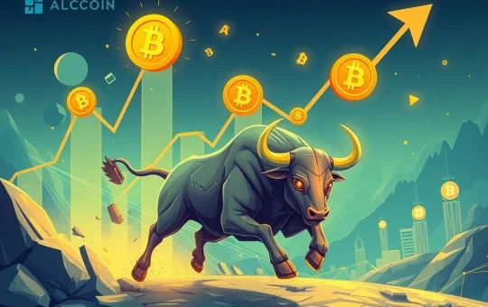 Altcoin market recovery with rising graphs signaling a 2025–2026 bull cycle