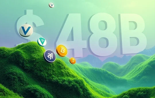Visualizing an altcoin rally with upward charts for VET, FIL, OP, and TON, representing significant crypto market growth and breakout potential.