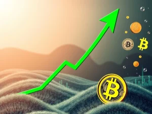 Chart showing a green altcoin surge against a stable Bitcoin consolidation, illustrating rising speculative risks in the crypto market.