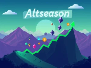 A vibrant visual representing the exciting Altseason, with Ethereum's price surging towards $4,000, illustrating the bullish trend in the crypto market.