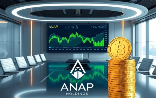 ANAP Holdings increases Bitcoin holdings amid corporate adoption trend