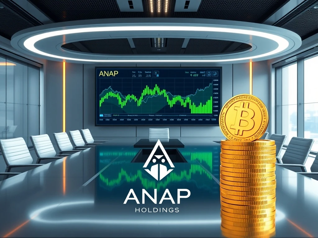 ANAP Holdings increases Bitcoin holdings amid corporate adoption trend