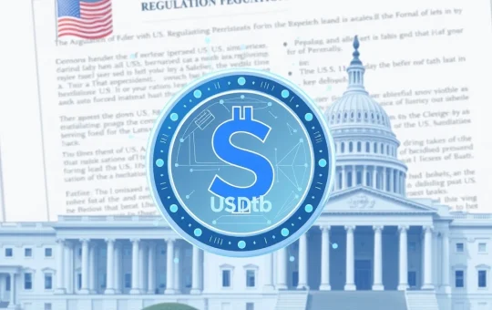 Anchorage Digital and Ethena's USDtb stablecoin, compliant with the GENIUS Act, symbolizing regulated digital finance.