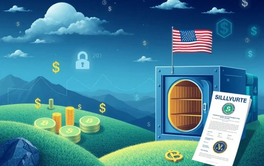 Anchorage Digital and Ethena Labs launch USDtb, the first GENIUS Act-compliant onshore stablecoin, symbolizing regulatory advancement.