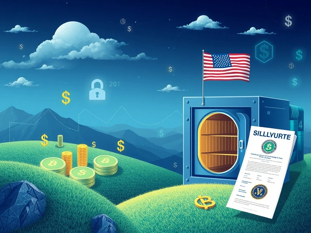 Anchorage Digital and Ethena Labs launch USDtb, the first GENIUS Act-compliant onshore stablecoin, symbolizing regulatory advancement.