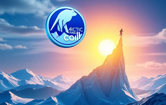 Arctic Pablo Coin presale momentum, symbolizing explosive crypto ROI potential compared to Dogecoin news today.