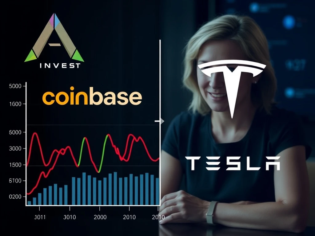 ARK Invest's strategic shift from Coinbase to Tesla in the crypto market