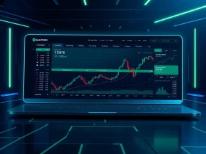 Aster decentralized perpetuals exchange interface with live trading volume metrics