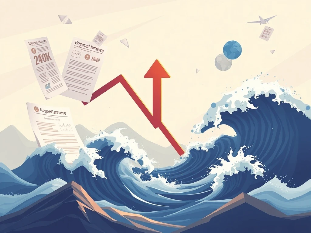 A volatile cryptocurrency chart showing a sharp decline, illustrating the drastic ATM price movement amidst new crypto regulation.