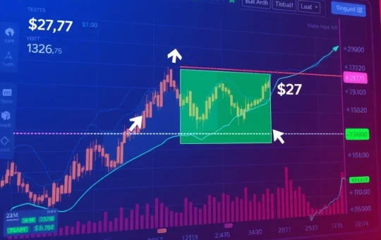 Avalanche AVAX price chart testing $27 resistance with breakout potential toward $36