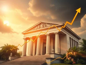 Bank of America's strategic shareholder return plan driving BAC shares upward, symbolizing strong investor confidence and financial stability.
