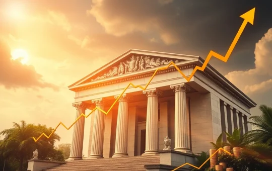 Bank of America's strategic shareholder return plan driving BAC shares upward, symbolizing strong investor confidence and financial stability.