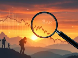 A crypto chart displaying a sharp decline for BAR crypto, reflecting market turbulence and regulatory pressure.