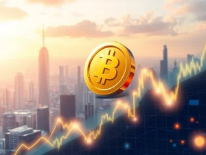 BAR cryptocurrency token surging on a financial chart amid market volatility