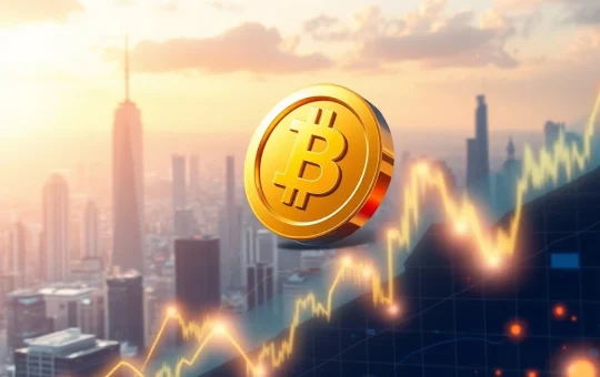 BAR cryptocurrency token surging on a financial chart amid market volatility