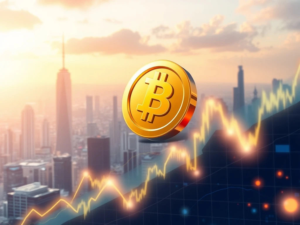 BAR cryptocurrency token surging on a financial chart amid market volatility