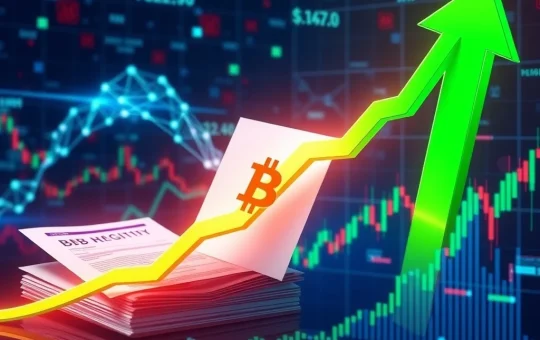 Chart showing the dramatic 521% surge of BB crypto, reflecting intense market volatility and the impact of new digital asset regulations.