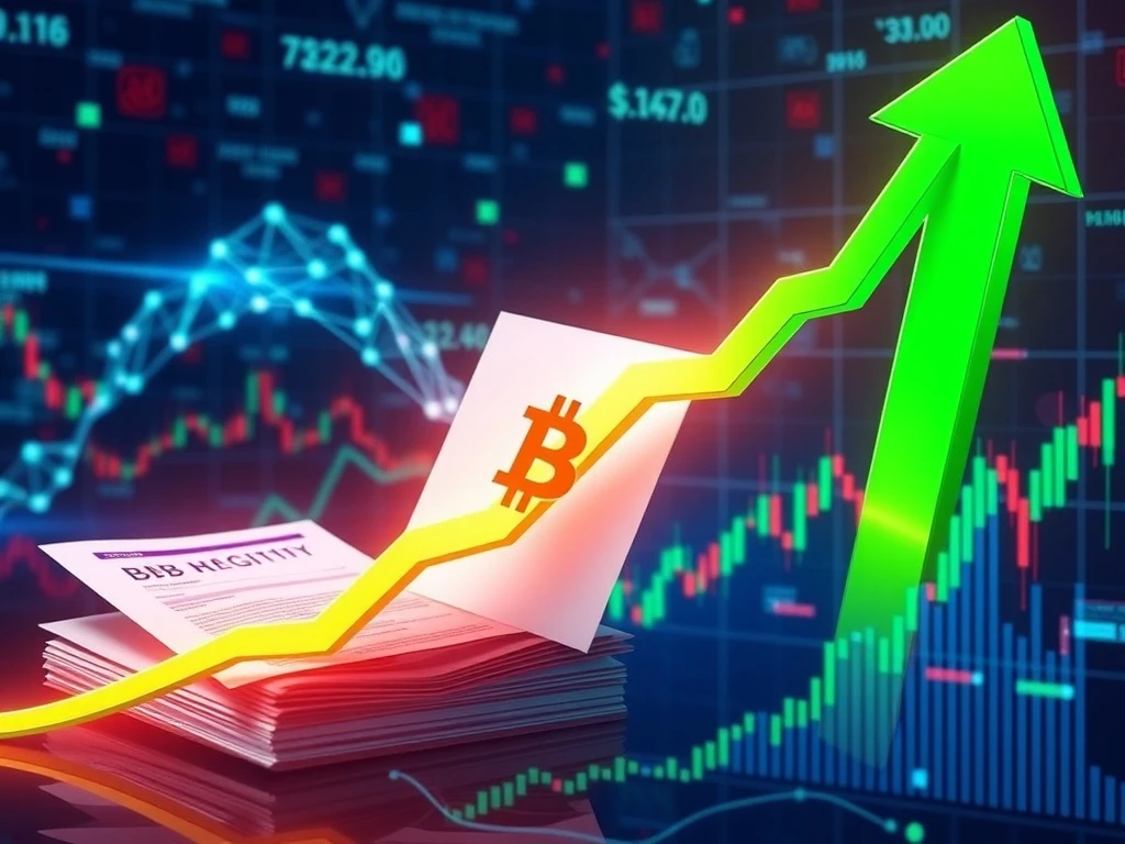 Chart showing the dramatic 521% surge of BB crypto, reflecting intense market volatility and the impact of new digital asset regulations.