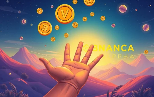 Binance Alpha's VRA airdrop, symbolizing a rewarding opportunity for crypto engagement and utility.