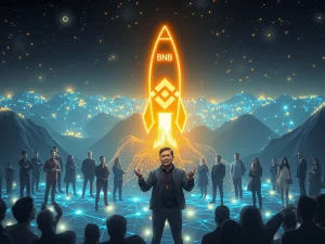 Binance Coin (BNB) reaches $859 all-time high as CZ inspires the crypto community.