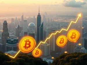 A chart showing Binance Coin (BNB) price reaching an all-time high, symbolizing the impact of significant institutional inflows.