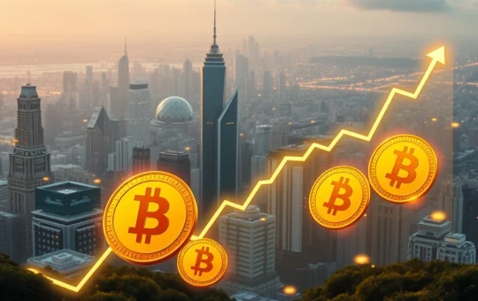 A chart showing Binance Coin (BNB) price reaching an all-time high, symbolizing the impact of significant institutional inflows.