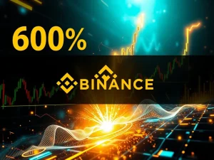 Chart showing Zora's 600% surge after Binance leverage altcoin contracts launch, highlighting the volatility and risk in crypto derivatives.
