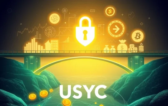 Binance USYC integration diagram showing institutional collateral flow and tokenized assets growth.