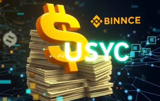 Binance USYC integration on BNB Chain, symbolizing the secure bridge between real-world assets and decentralized finance.