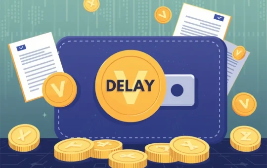 An image symbolizing Binance Wallet's unexpected delay of the VRA Airdrop, highlighting user uncertainty and regulatory hurdles.