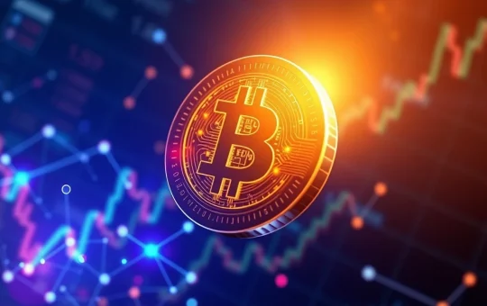 BIO token glowing amid blockchain nodes and financial charts, symbolizing explosive growth.