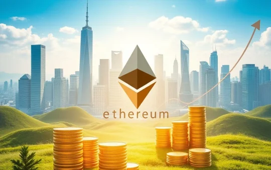An illustrative graphic showing Bit Digital's capital expansion fueling significant Ethereum holdings, representing strategic ETH investment growth in the crypto market.