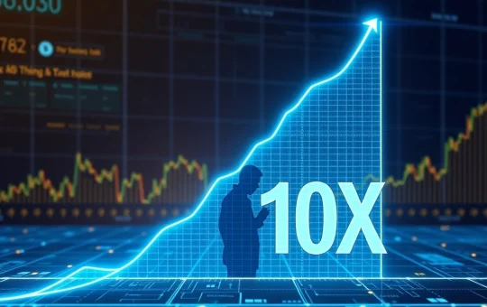 Mark Moss discussing a 10x Bitcoin blueprint for 2025, symbolizing future growth and investment strategies for Bitcoin.