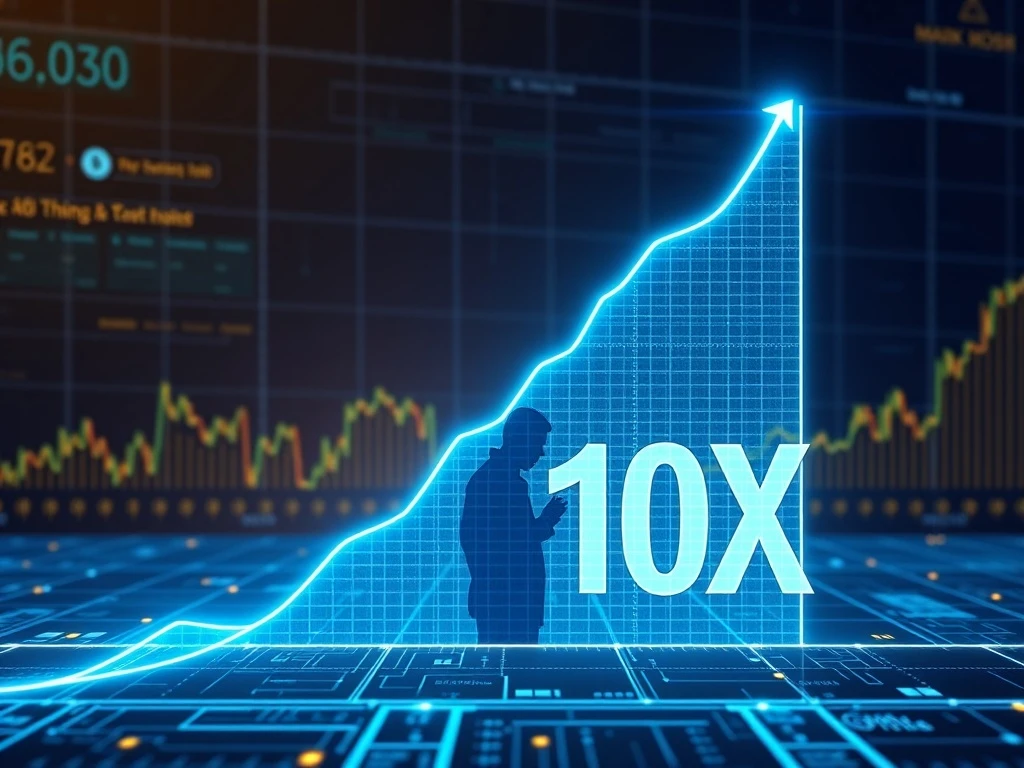 Mark Moss discussing a 10x Bitcoin blueprint for 2025, symbolizing future growth and investment strategies for Bitcoin.