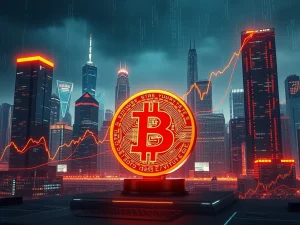 A chart showing an upward Bitcoin Price Prediction, with key support levels around $110,000 and a target of $130,000.