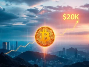 Chart showing Bitcoin's astounding price surge, driven by institutional adoption and Bitcoin ETFs, heading towards a $200K future.