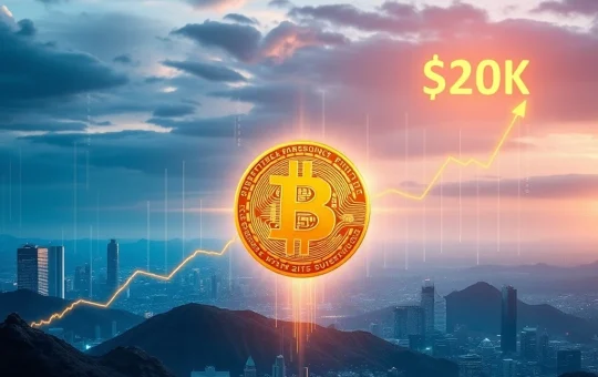 Chart showing Bitcoin's astounding price surge, driven by institutional adoption and Bitcoin ETFs, heading towards a $200K future.