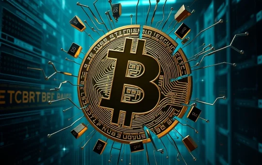 A fragmented Bitcoin symbol illustrates the profound impact of lost Bitcoin supply, highlighting its increasing scarcity.