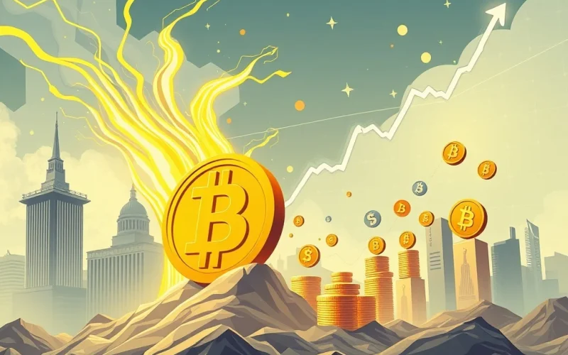 A visual representation of the evolving crypto market, highlighting significant institutional inflows changing the traditional Bitcoin cycle.