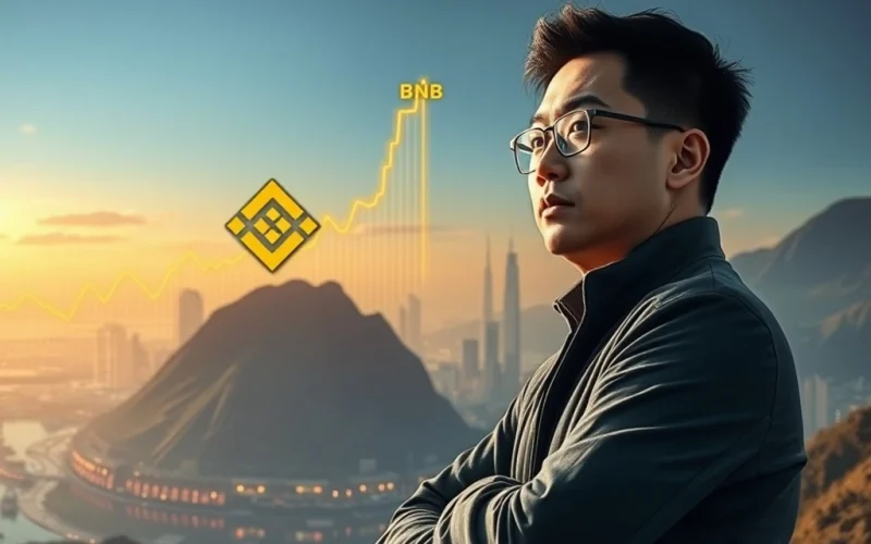 Changpeng Zhao (CZ) reflecting on Binance's remarkable resilience and BNB's astounding surge, impacting the future of Bitcoin news.